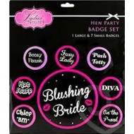Hen Party 8 Badge Pack